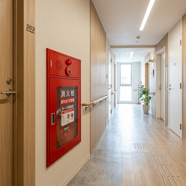 マンションの消火栓設備